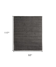 5' X 8' Gray Geometric Hand Woven Area Rug