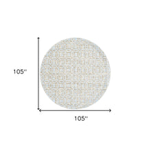 Blue Taupe And Ivory Floral Distressed Stain Resistant Area Rug - 2' X 4'