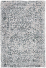 4' X 6' Blue And Gray Abstract Hand Woven Area Rug