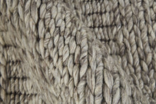 4' X 6' Ivory Gray And Tan Wool Hand Woven Stain Resistant Area Rug