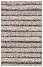 4' X 6' Ivory Tan And Gray Wool Hand Woven Stain Resistant Area Rug