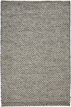 4' X 6' Gray And Ivory Wool Floral Hand Woven Stain Resistant Area Rug
