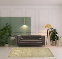 4' X 6' Tan Ivory And Taupe Hand Woven Area Rug