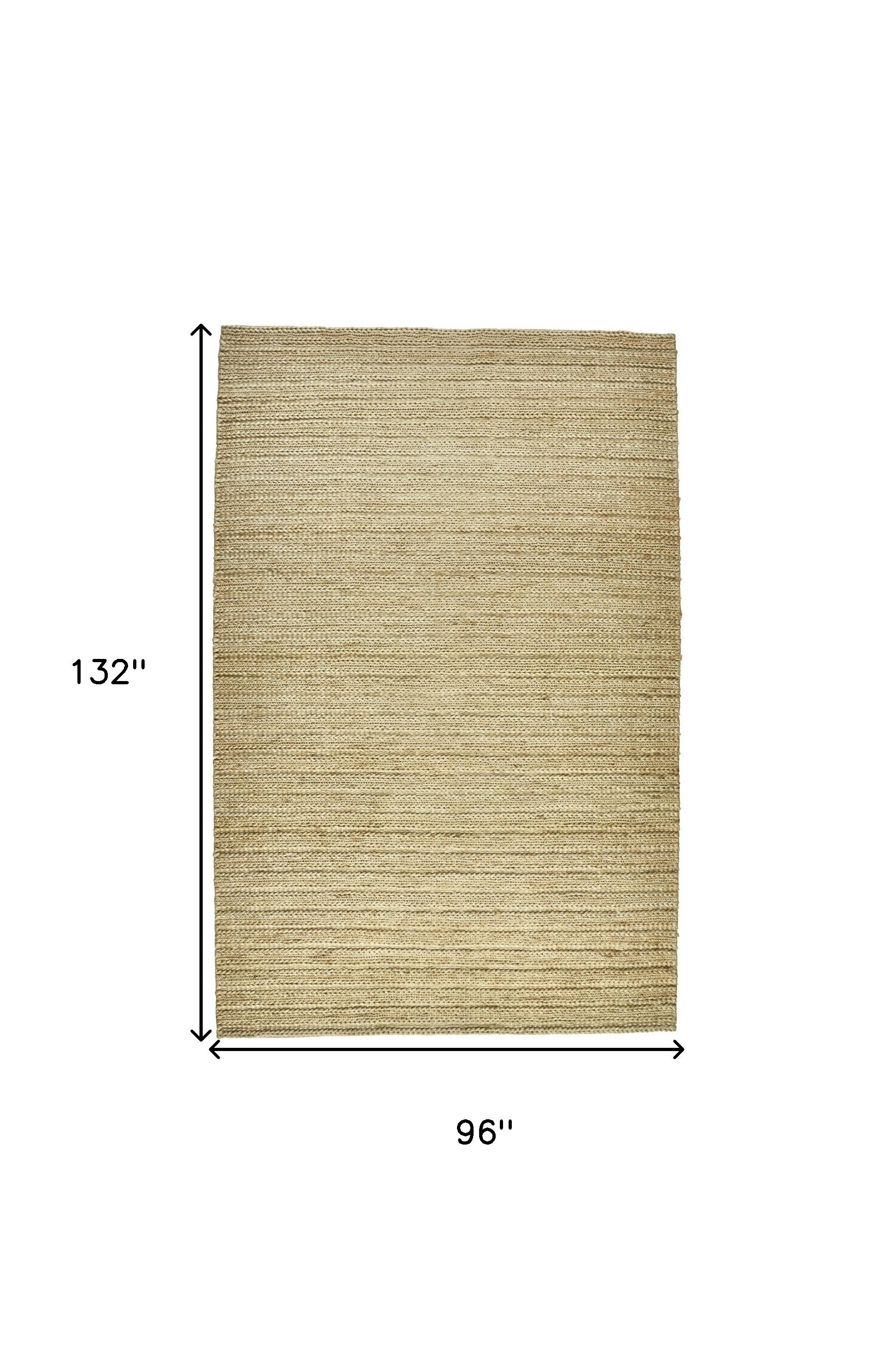 4' X 6' Tan Ivory And Taupe Hand Woven Area Rug