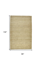 4' X 6' Tan Ivory And Taupe Hand Woven Area Rug