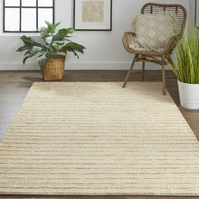 4' X 6' Tan Ivory And Taupe Hand Woven Area Rug