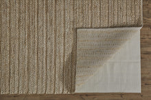 4' X 6' Tan Ivory And Taupe Hand Woven Area Rug