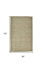 4' X 6' Tan And Gray Hand Woven Area Rug