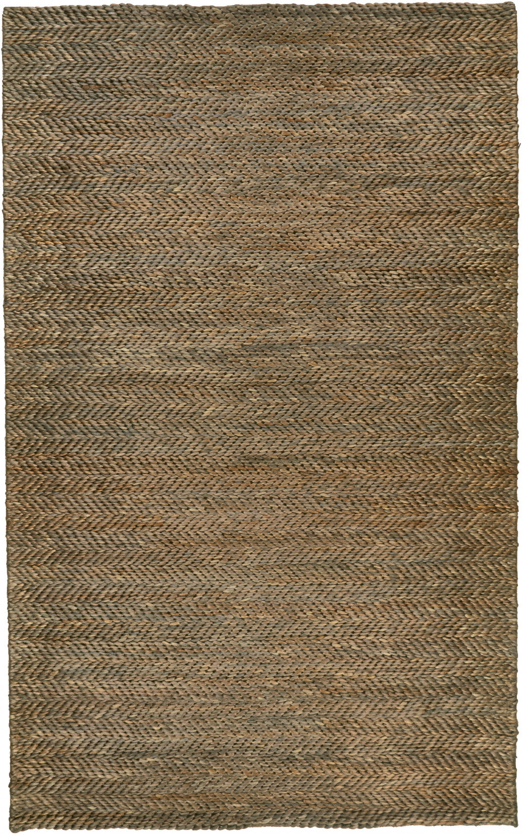 4' X 6' Tan And Gray Hand Woven Area Rug