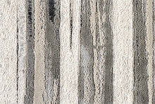 4' X 6' Silver Gray And Black Abstract Area Rug