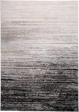 4' X 6' Black And Dark Gray Abstract Area Rug