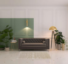 5' X 8' Gray And Silver Abstract Tufted Handmade Area Rug