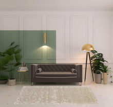 5' X 8' Gray And Silver Abstract Tufted Handmade Area Rug