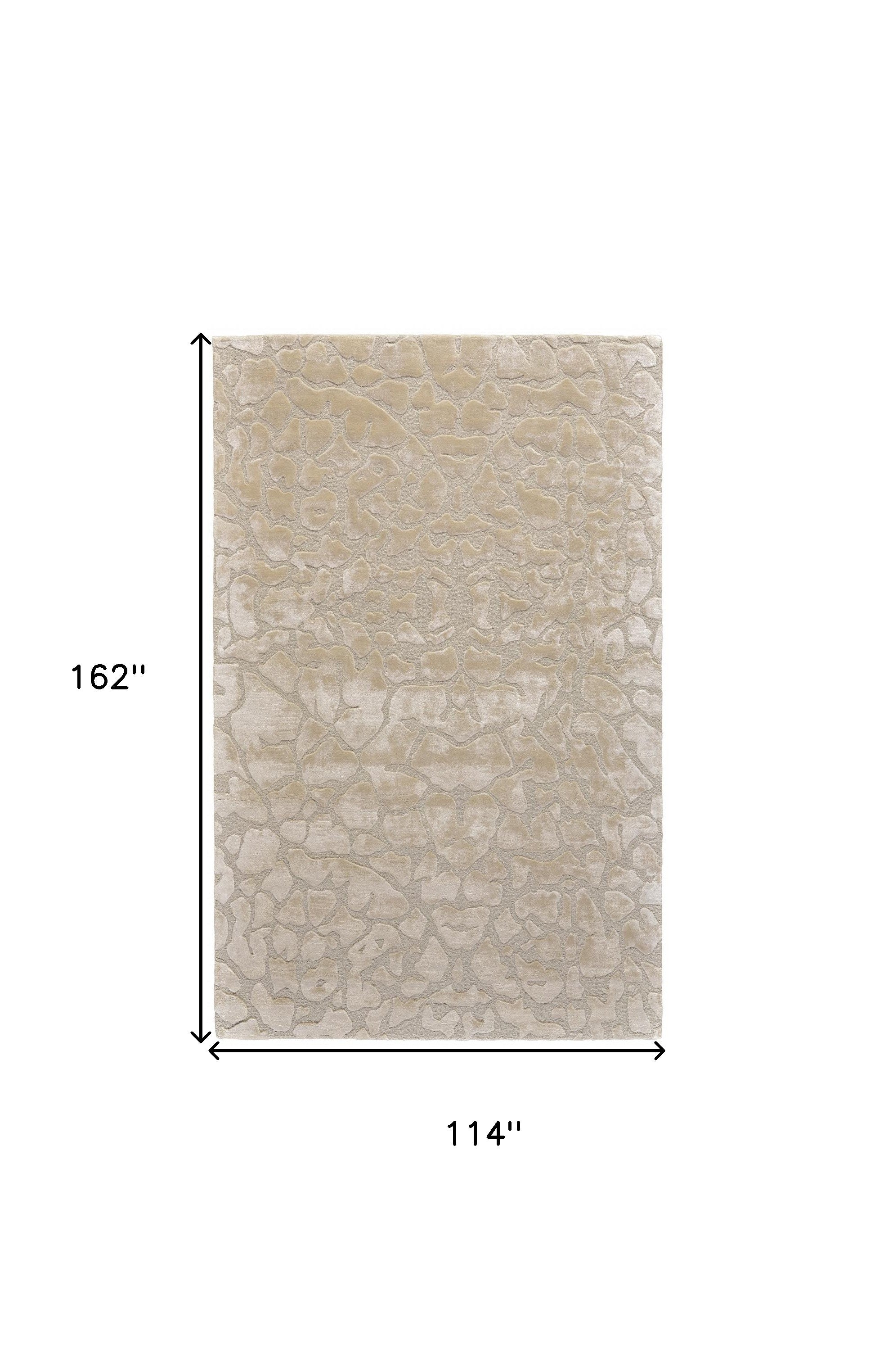 5' X 8' Gray And Silver Abstract Tufted Handmade Area Rug