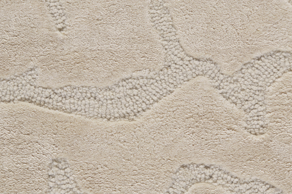 5' X 8' Gray And Silver Abstract Tufted Handmade Area Rug