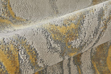 Green Blue And Tan Ombre Hand Woven Area Rug - 4' x 6'