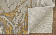 Green Blue And Tan Ombre Hand Woven Area Rug - 4' x 6'