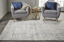 Green Blue And Tan Ombre Hand Woven Area Rug - 4' x 6'