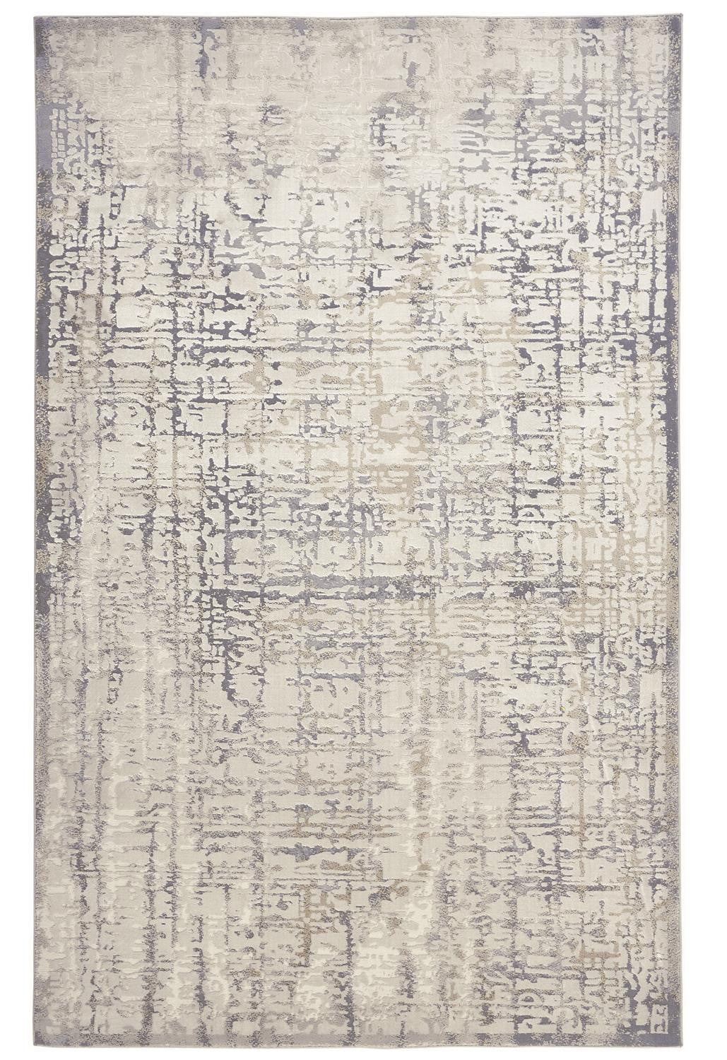 Green Blue And Tan Ombre Hand Woven Area Rug - 4' x 6'