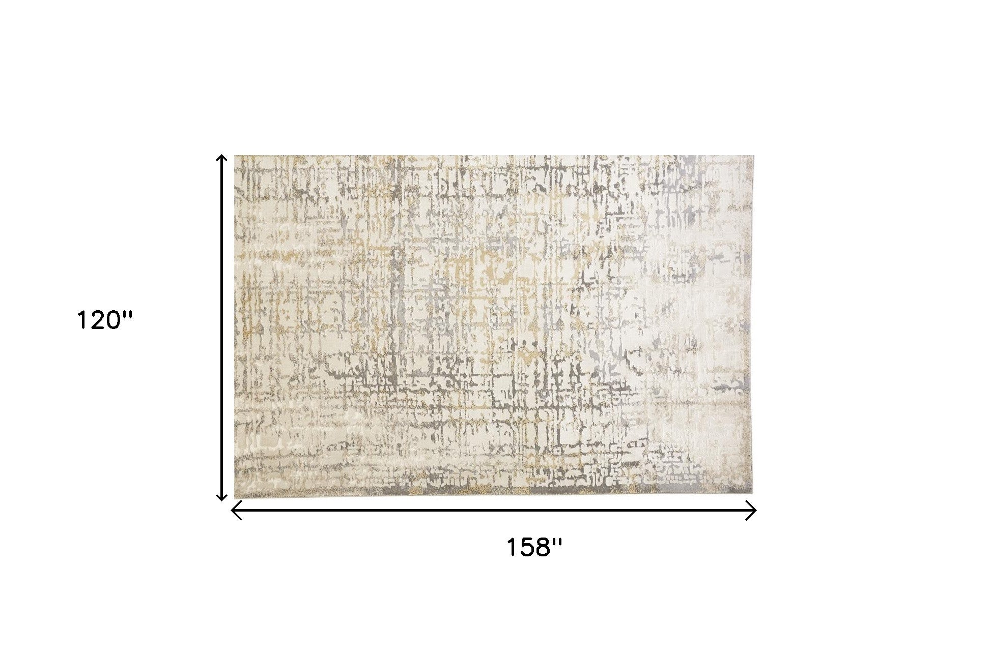 Green Blue And Tan Ombre Hand Woven Area Rug - 4' x 6'