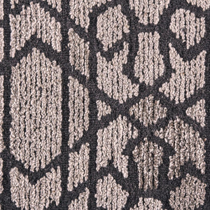 4' X 6' Taupe Black And Gray Wool Paisley Tufted Handmade Area Rug