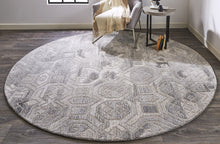 Gray Ivory And Taupe Wool Abstract Tufted Handmade Area Rug - 4' x 6'