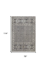 4' X 6' Ivory Taupe And Gray Abstract Stain Resistant Area Rug