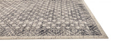 4' X 6' Ivory Black And Taupe Abstract Stain Resistant Area Rug
