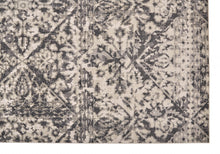 4' X 6' Gray Ivory And Silver Abstract Stain Resistant Area Rug