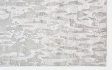 4' X 6' Gray Taupe And Silver Abstract Tufted Handmade Area Rug