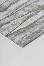 4' X 6' Taupe Ivory And Gray Abstract Tufted Handmade Area Rug