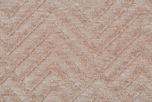 4' X 6' Pink And Ivory Geometric Stain Resistant Area Rug