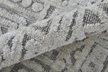 4' X 6' Gray And Silver Geometric Stain Resistant Area Rug