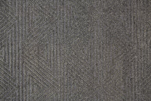 4' X 6' Gray Wool Geometric Hand Woven Area Rug With Fringe