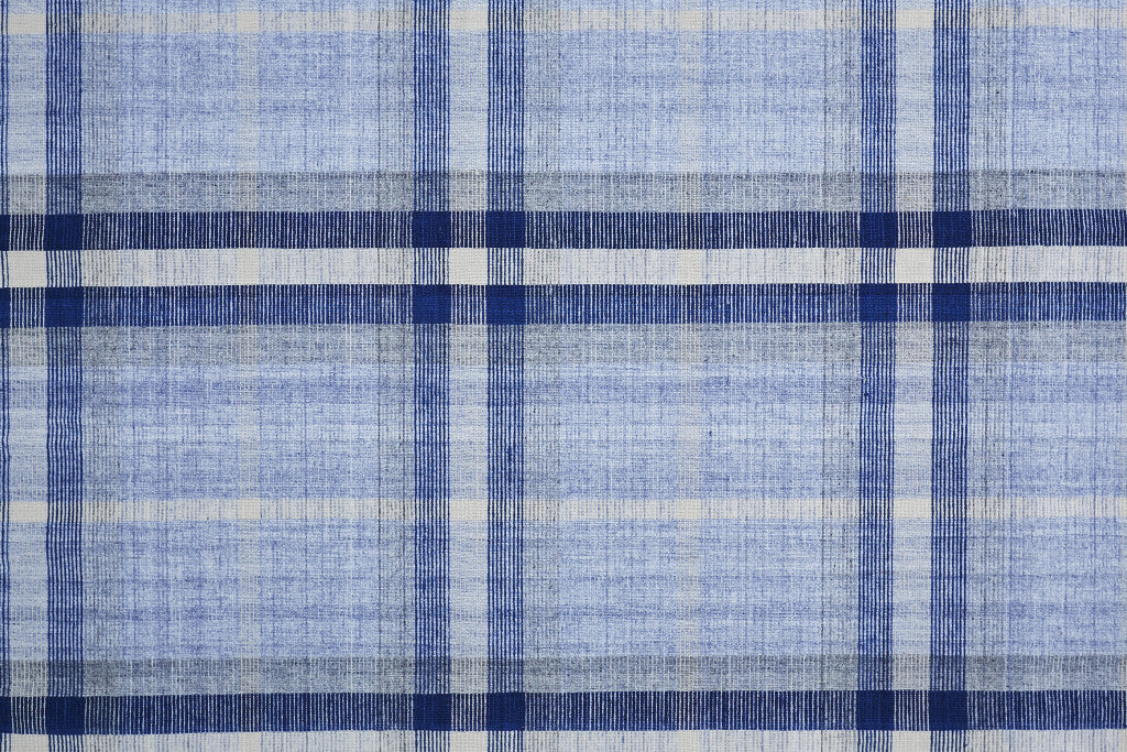 Blue Green And Black Abstract Hand Woven Stain Resistant Area Rug - 4' x 6'