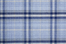 Blue Green And Black Abstract Hand Woven Stain Resistant Area Rug - 4' x 6'