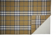 Blue Green And Black Abstract Hand Woven Stain Resistant Area Rug - 4' x 6'