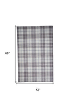 4' X 6' Gray Taupe And Ivory Abstract Hand Woven Stain Resistant Area Rug