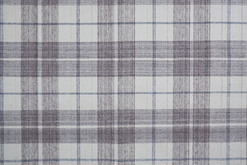 4' X 6' Gray Taupe And Ivory Abstract Hand Woven Stain Resistant Area Rug