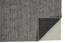 4' X 6' Gray And Black Hand Woven Area Rug