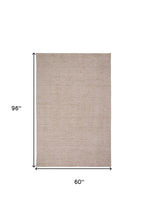 4' X 6' Gray And Black Hand Woven Area Rug