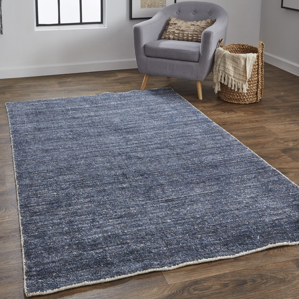 4' X 6' Gray And Black Hand Woven Area Rug