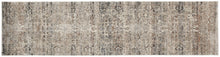2' X 3' Taupe Ivory And Gray Abstract Distressed Area Rug With Fringe