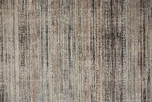 2' X 3' Ivory Gray And Black Abstract Distressed Area Rug With Fringe
