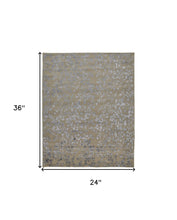 5' X 8' Blue Wool Floral Tufted Handmade Area Rug