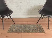 5' X 8' Gray Gold And Red Wool Floral Hand Knotted Stain Resistant Area Rug With Fringe