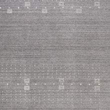 4' X 6' Gray And Ivory Wool Hand Knotted Stain Resistant Area Rug