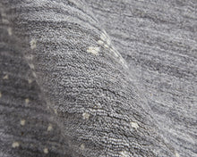 4' X 6' Gray And Ivory Wool Hand Knotted Stain Resistant Area Rug