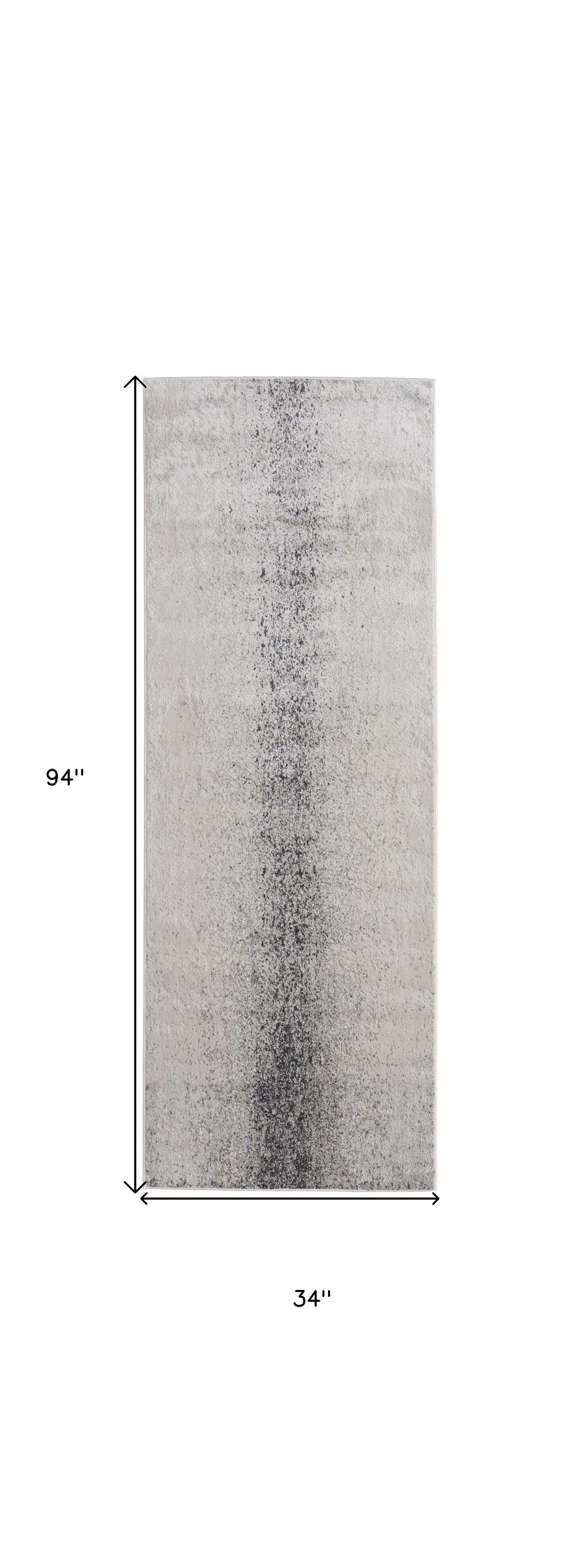 4' X 6' Ivory And Blue Abstract Power Loom Area Rug