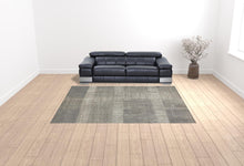 4' X 6' Gray And Ivory Abstract Area Rug